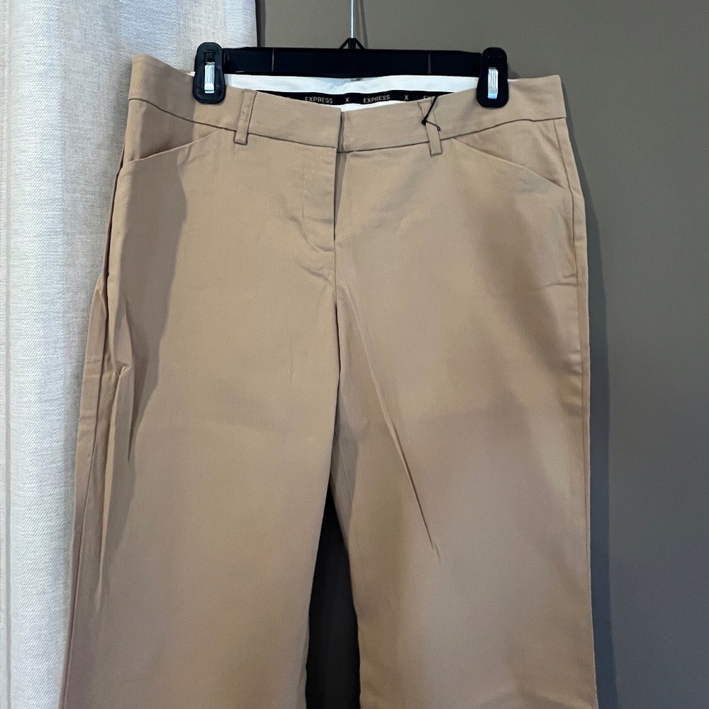 NWT Express Editor Camel Pants Low Rise Flare Leg… - image 2